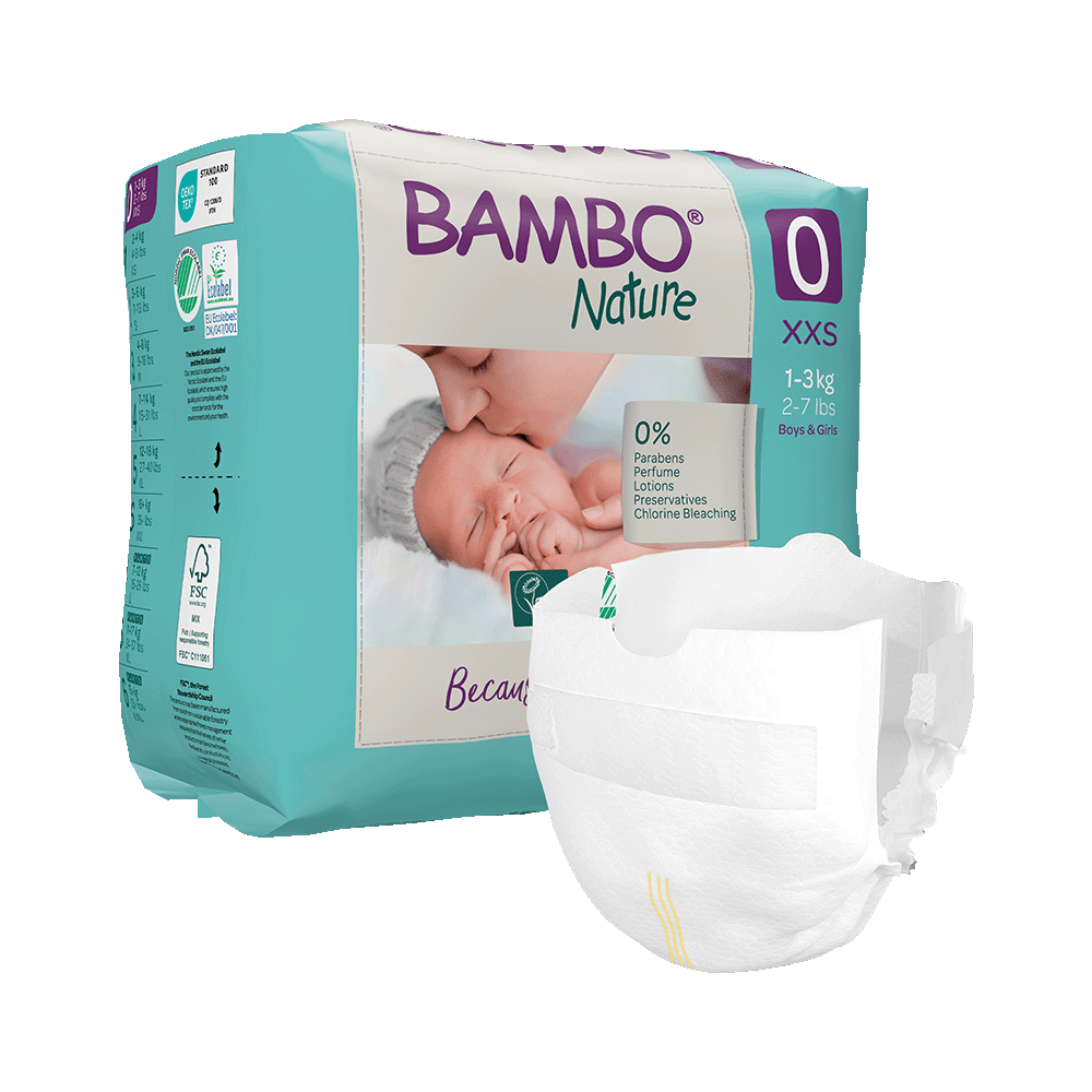 Bambo Nature pañales T0 (1-3kg)/24