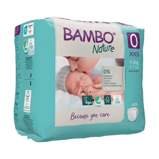 Bambo Nature pañales T0 (1-3kg)/24