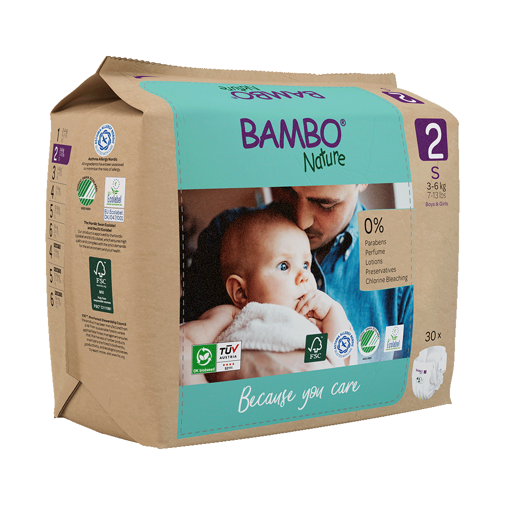 Bambo Nature pañales T2 (3-6kg)/30