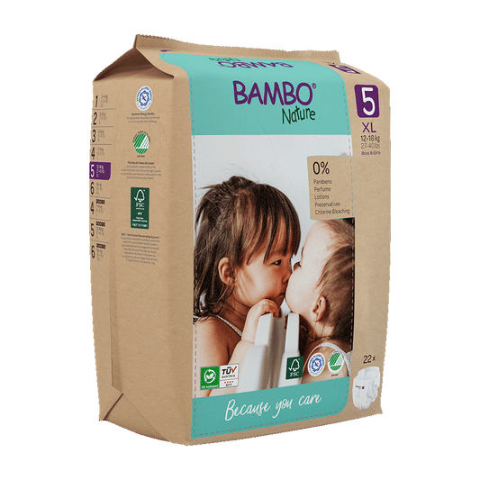 Bambo Nature pañales T5(12-18kg)/22