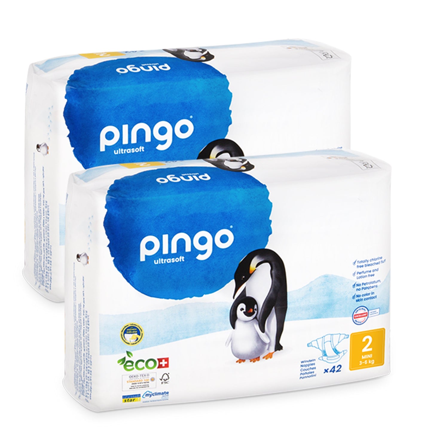 Pingo pañales ecológicos T2 (3-6 kg)/42uds