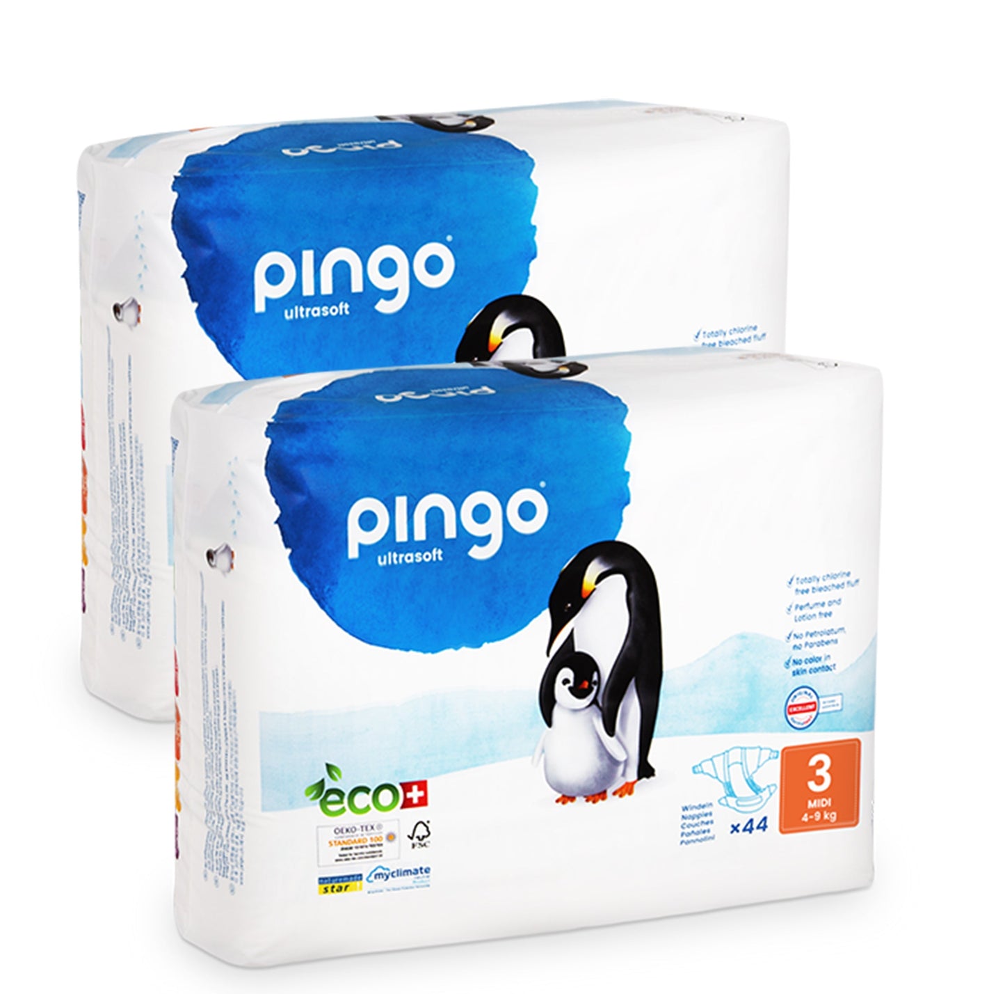 Pingo pañales ecológicos T3 (4-9 kg)/44uds