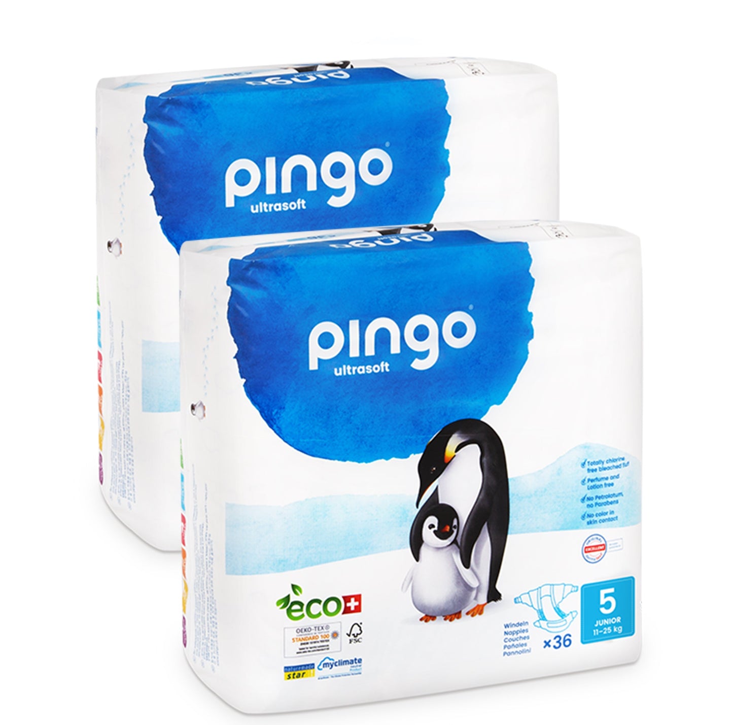 Pingo pañales ecológicos T5 (11-25 kg)/36uds