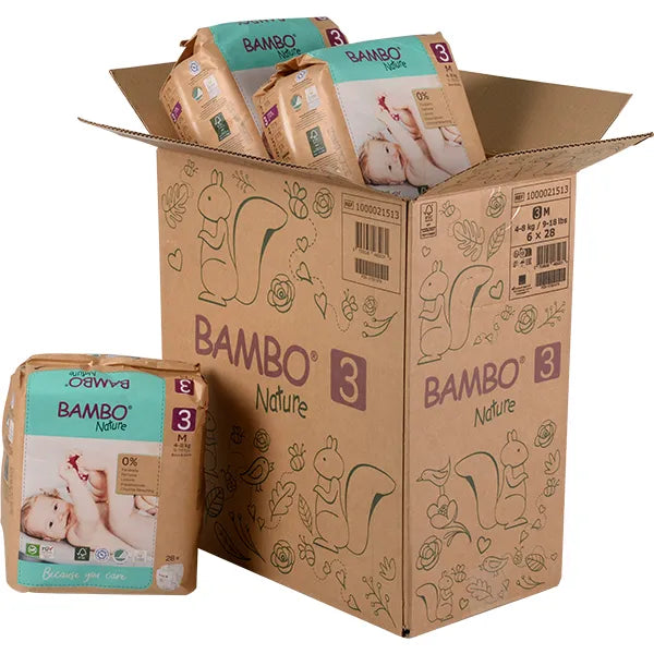 Bambo Nature pañales T3(4-8kg)/28